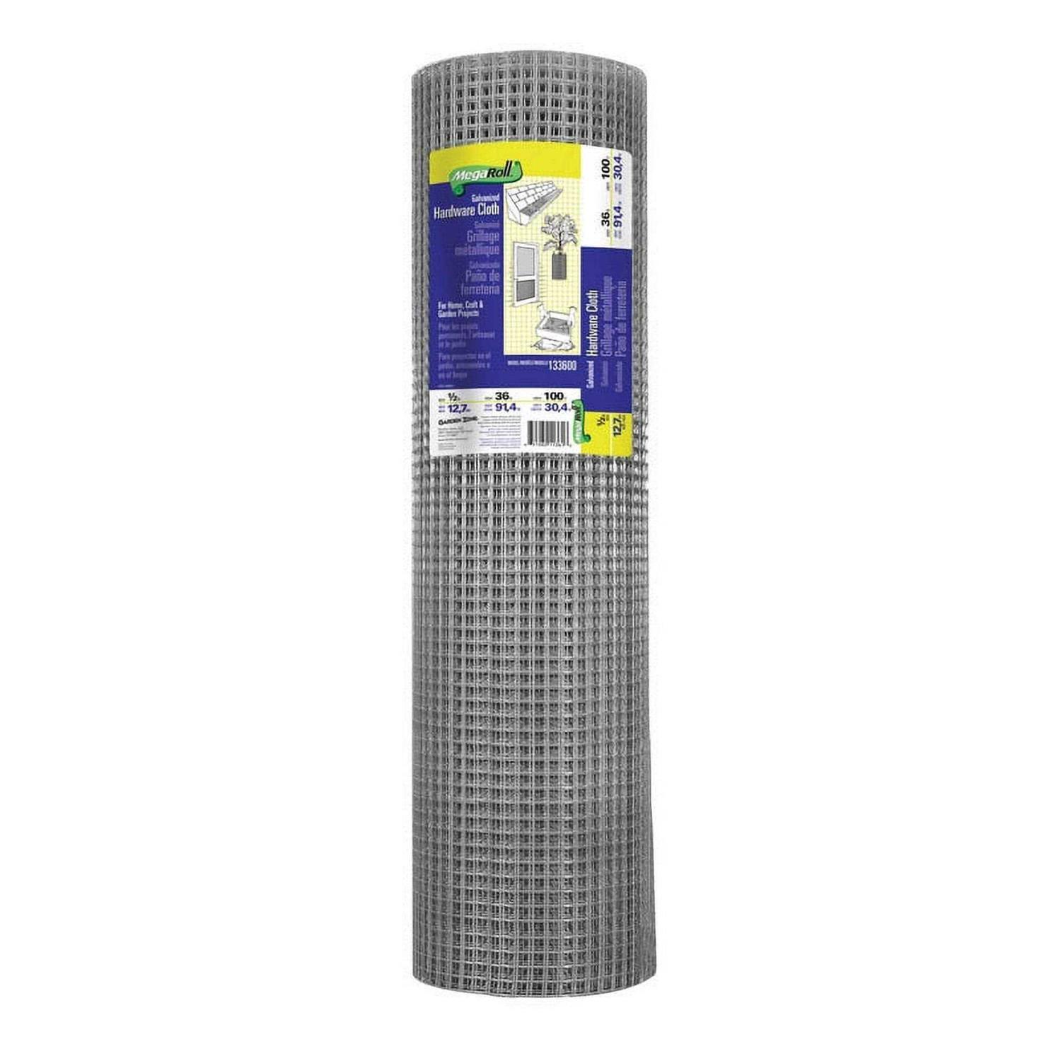 Garden Craft 24in H x 5ft L Galvanized Hardware Cloth with 1/2 in. Openings - Zenithce