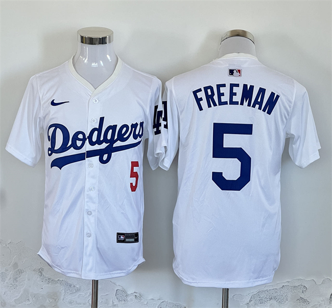 Los Angeles Dodgers #5 Freddie Freeman White 2024 Limited Stitched Jersey - Zenithce