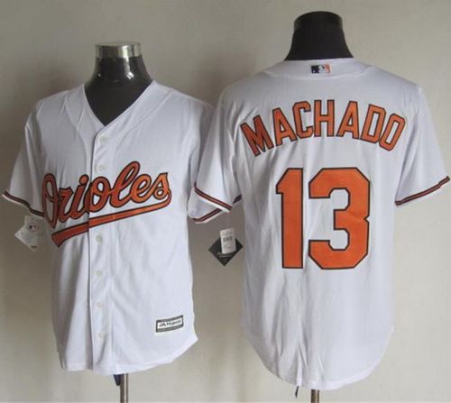 Orioles #13 Manny Machado White New Cool Base Stitched Jersey - Zenithce