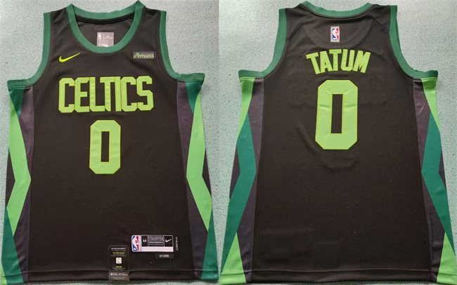 Boston Celtics #0 Jayson Tatum Black 2024-25 City Edition Statement Edition Stitched Jersey - Zenithce