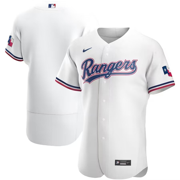 Texas Rangers Blank White Flex Base Stittched Jersey - Zenithce
