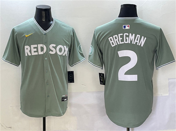 Boston Red Sox #2 Alex Bregman Green 2025 City Connect Limited Stitched Jersey - Zenithce