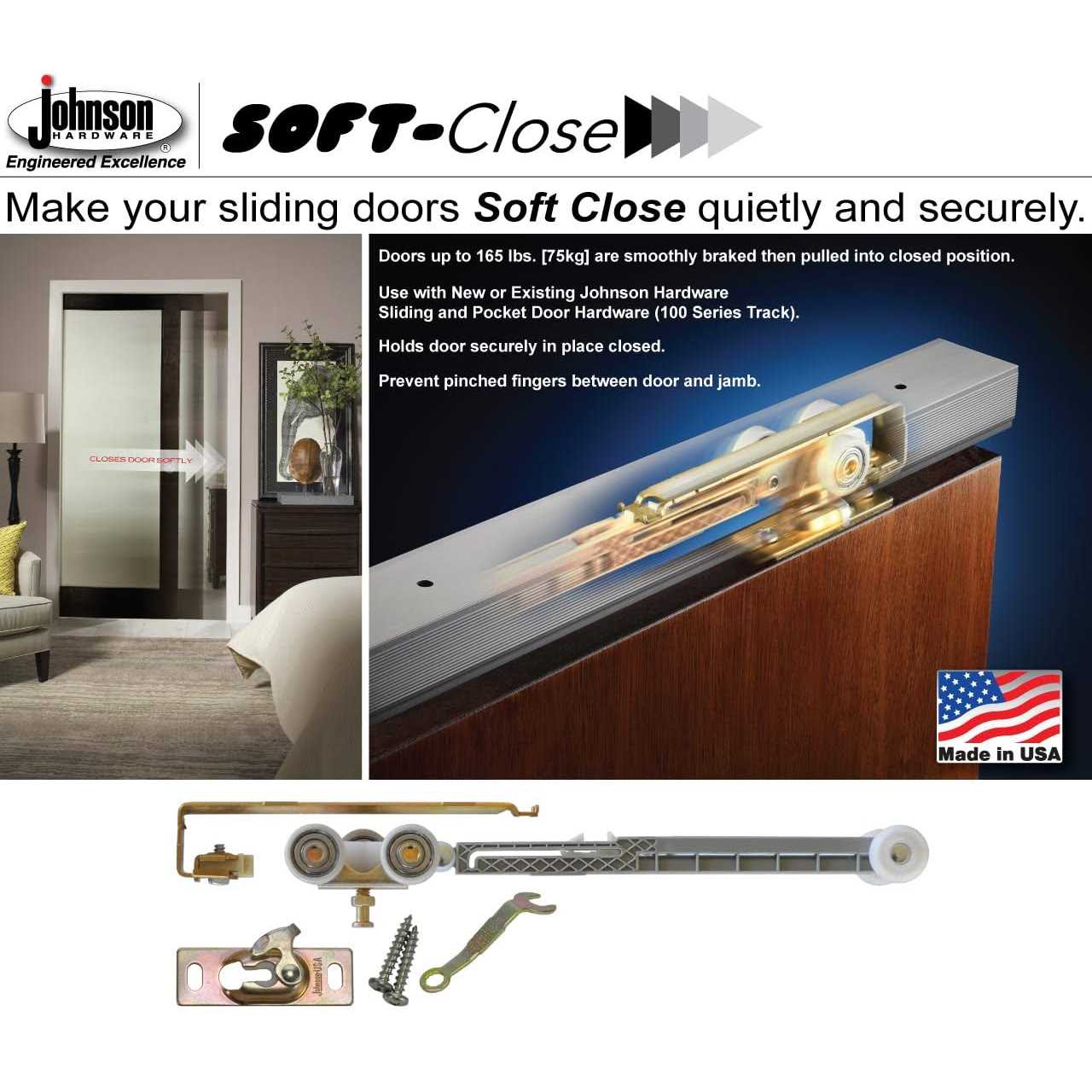 Johnson Hardware 100-0072 Pocket Door Track 72 - Zenithce