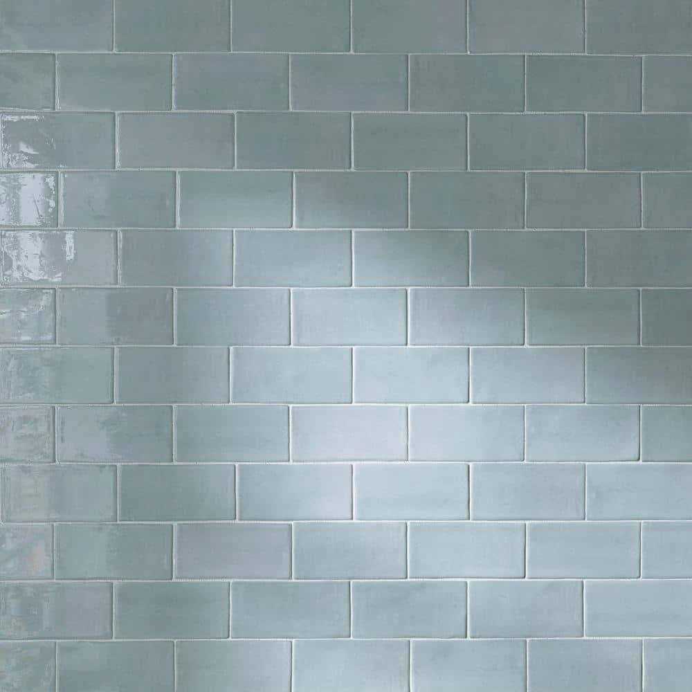 MOLOVO Kezma Black 2.95 in. X 11.81 in. Polished Ceramic Subway Wall Tile - Zenithce