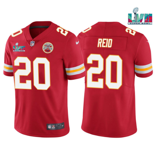 Kansas City Chiefs #20 Justin Reid Red Super Bowl LVII Patch Vapor Untouchable Limited Stitched Jersey - Zenithce