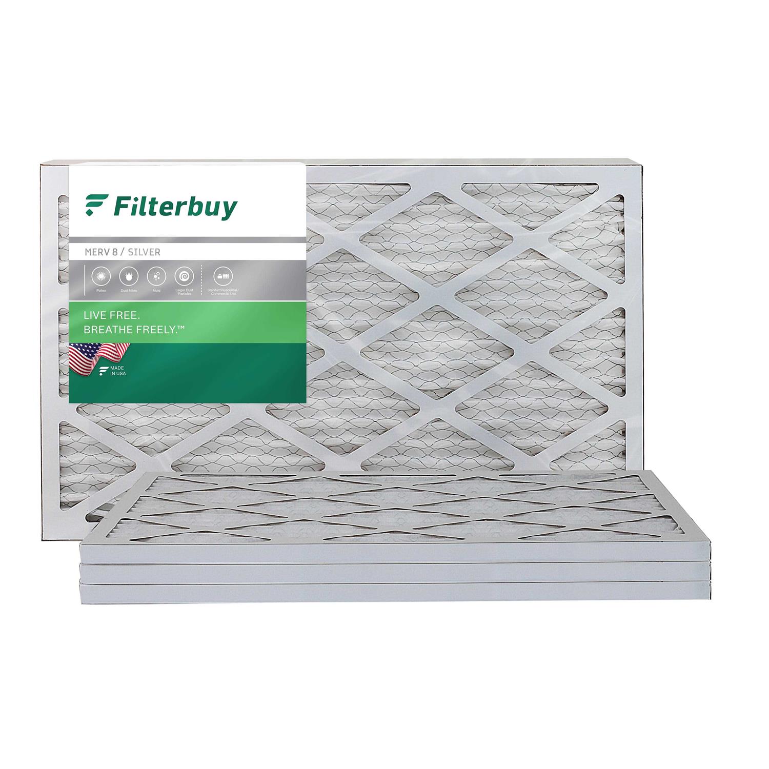 Filterbuy Air Filter MERV 11 Pleated HVAC AC Furnace Filters Replacement - Zenithce