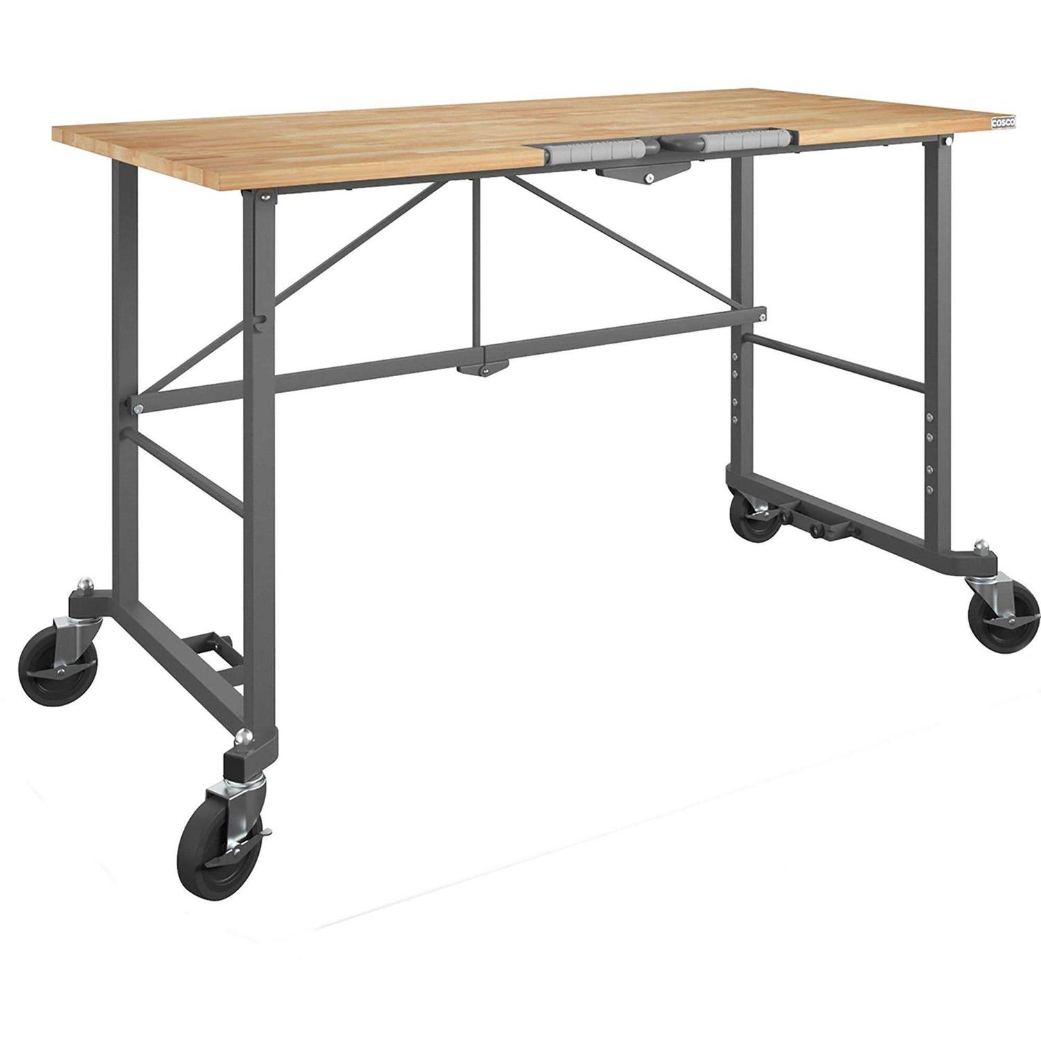 Cosco SmartFold Butcher Block Portable Workbench - Zenithce