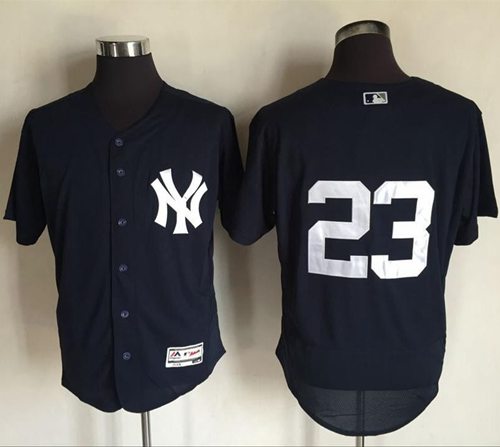 Yankees #23 Don Mattingly Navy Blue Flexbase Authentic Collection Stitched Jersey - Zenithce