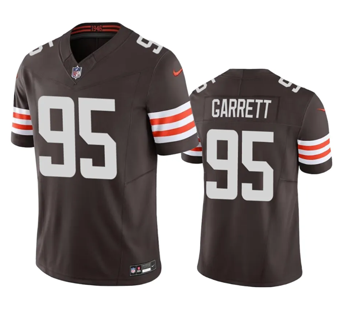 Cleveland Browns #95 Myles Garrett Brown 2023 F.U.S.E. Vapor Untouchable Limited Stitched Jersey - Zenithce