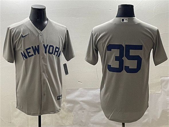 New York Yankees #35 Cody Bellinger Gray Cool Base Stitched Jersey - Zenithce