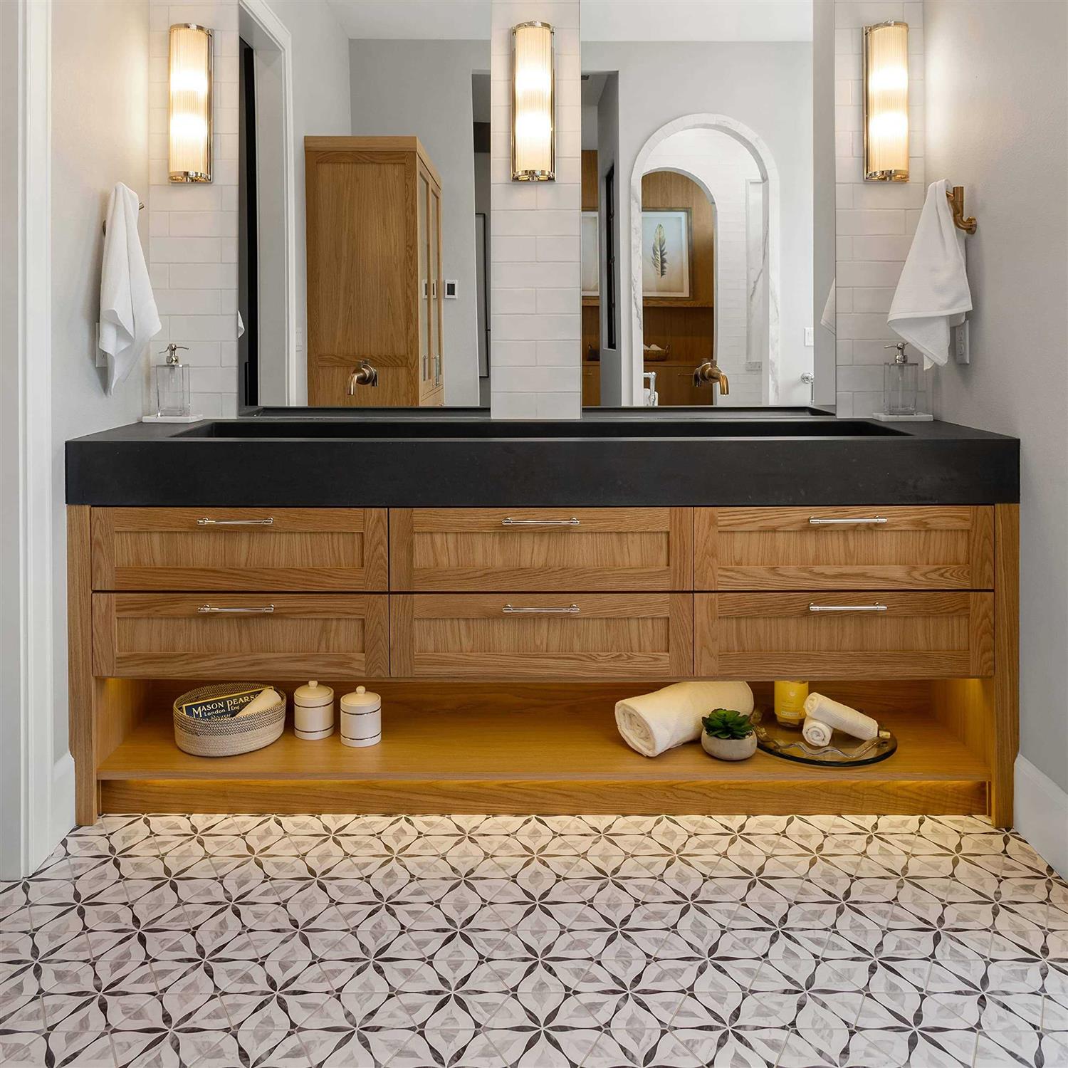 Merola Tile Classico Bardiglio Hex Dahlia 7 x 8 Porcelain Floor and Wall Tile - Zenithce