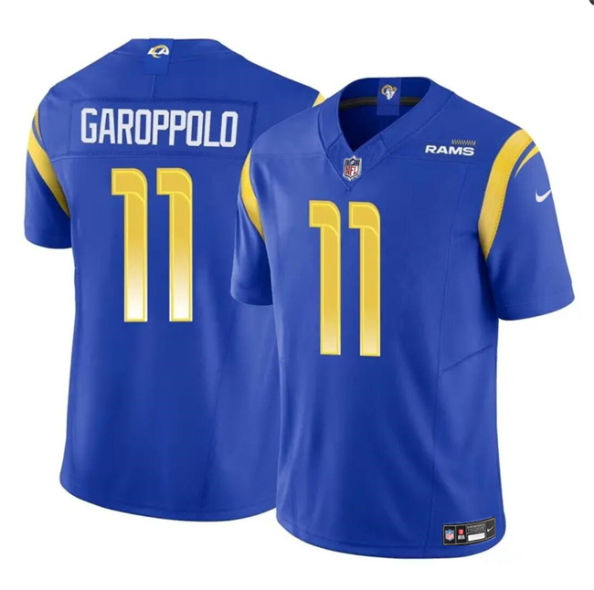 Los Angeles Rams #11 Jimmy Garoppolo Blue 2024 F.U.S.E. Vapor Untouchable Stitched Jersey - Zenithce