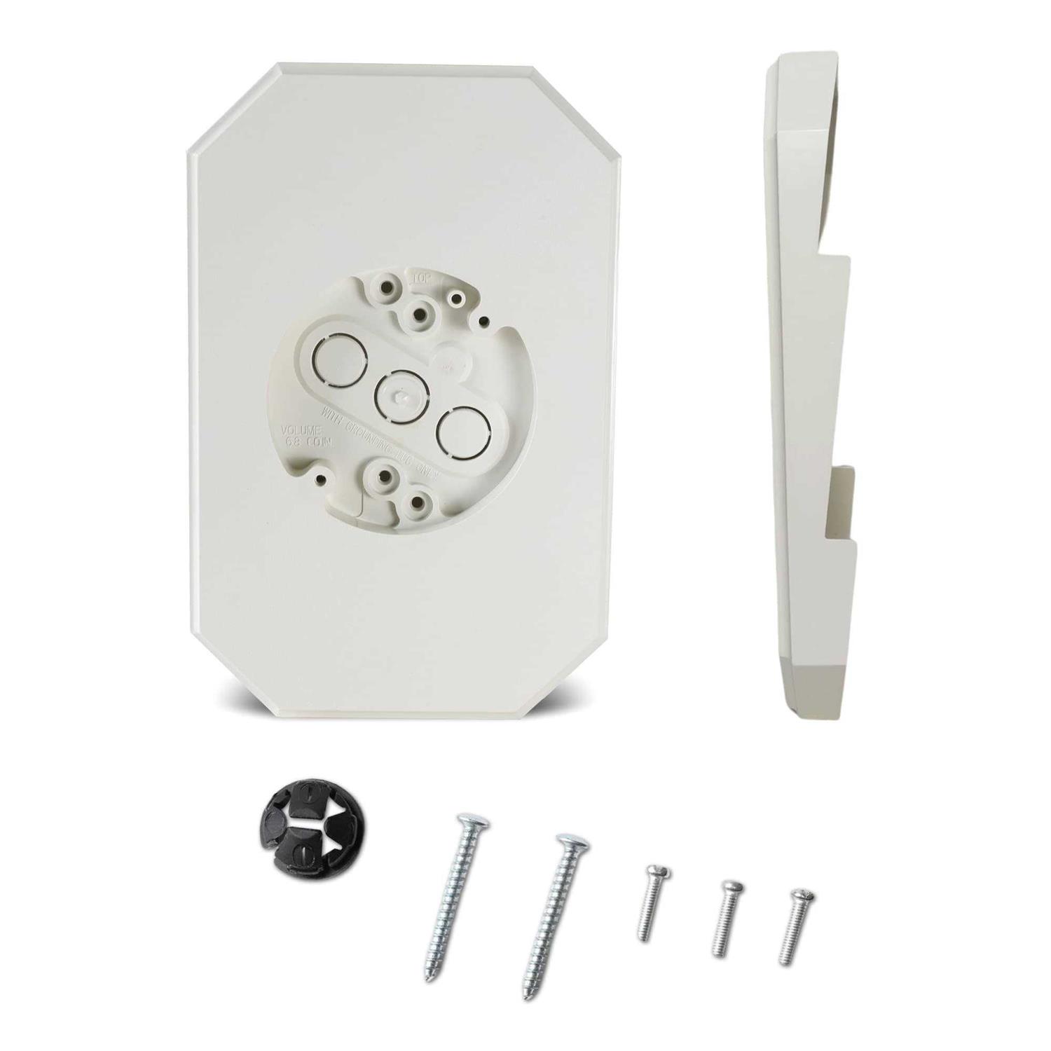 Siding Mounting Kit, Black Outdoor Light Mounting Block with Built-in Box, Siding Mounting Plate for 1/2 inch Lap Double and 4 inch Siding - Zenithce