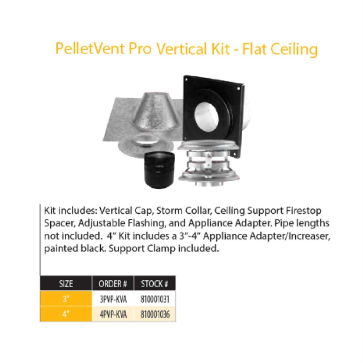 DuraVent PelletVent Pro Vertical Kit 3PVP-KVB - Zenithce