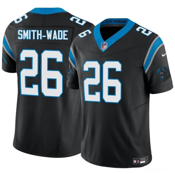 Carolina Panthers #26 Chau Smith-Wade Black 2025 F.U.S.E. Vapor Limited Stitched Jersey - Zenithce