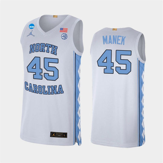 North Carolina Tar Heels #45 Brady Manek White Jersey - Zenithce