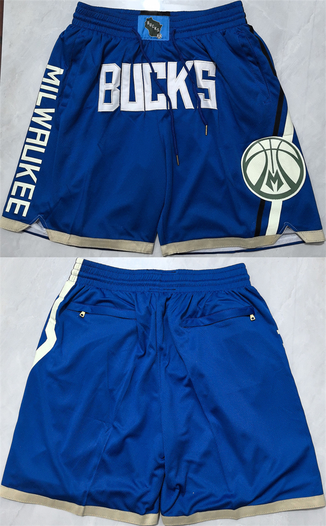 Milwaukee Bucks Royal Shorts (Run Small) - Zenithce