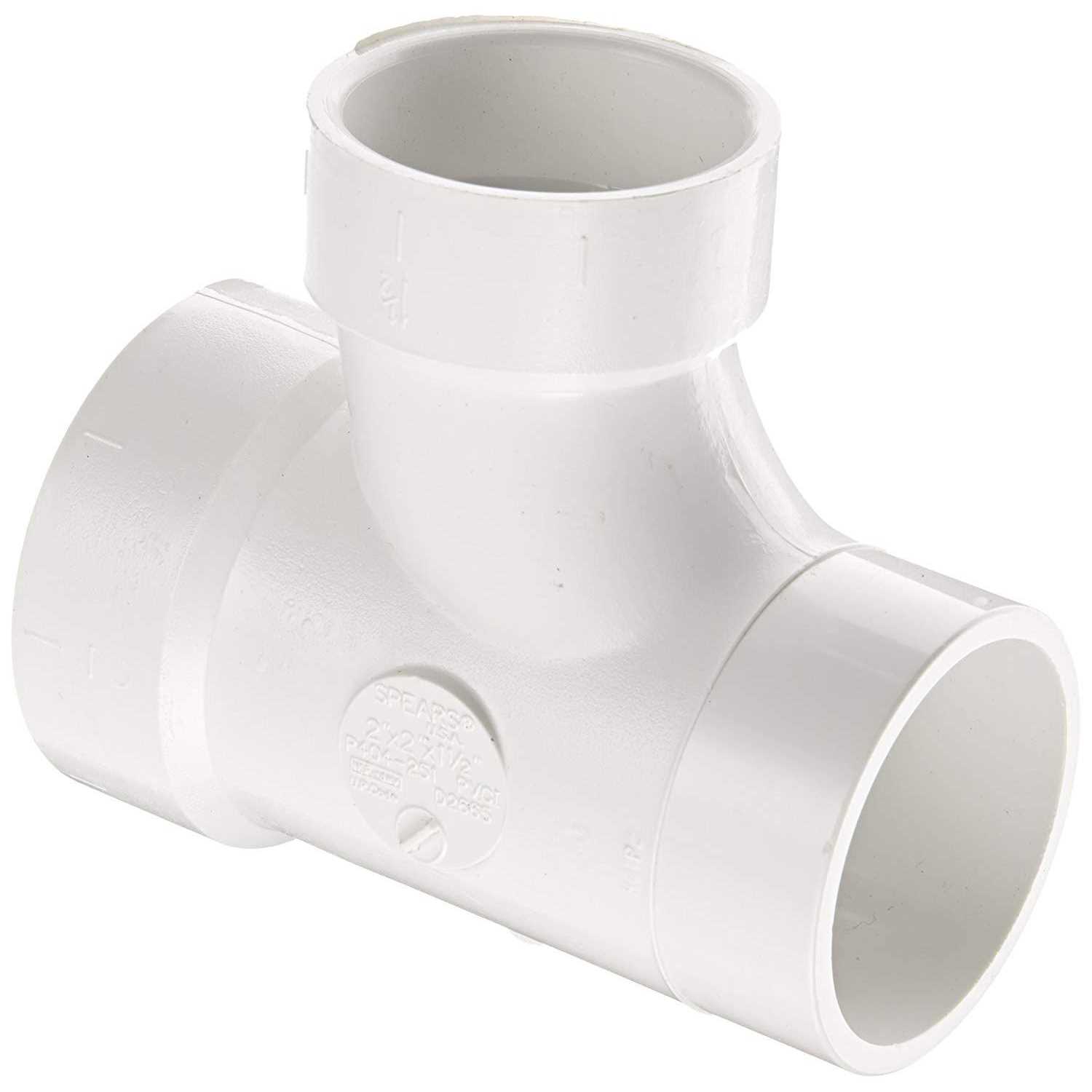 Spears P404 2 PVC DWV Sanitary Street Tee - Zenithce