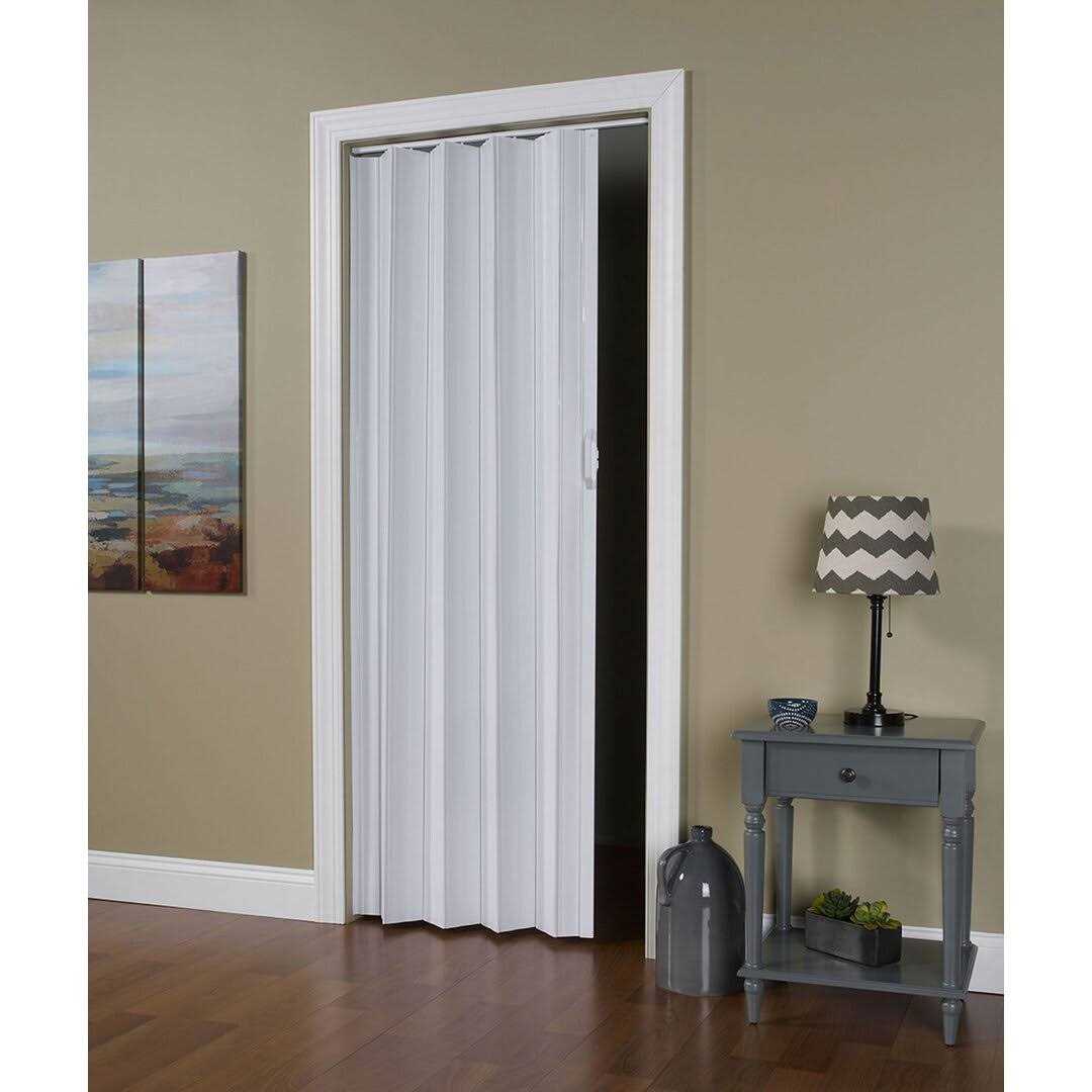 Homestyle Metro Beech 36 inch wide x 80 inch high PVC Folding Door, Size: 36 x 80, Brown - Zenithce