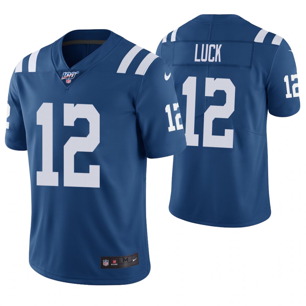 Indianapolis Colts #12 Andrew Luck 100th Season Vapor Untouchable Limited Stitched Jersey - Zenithce