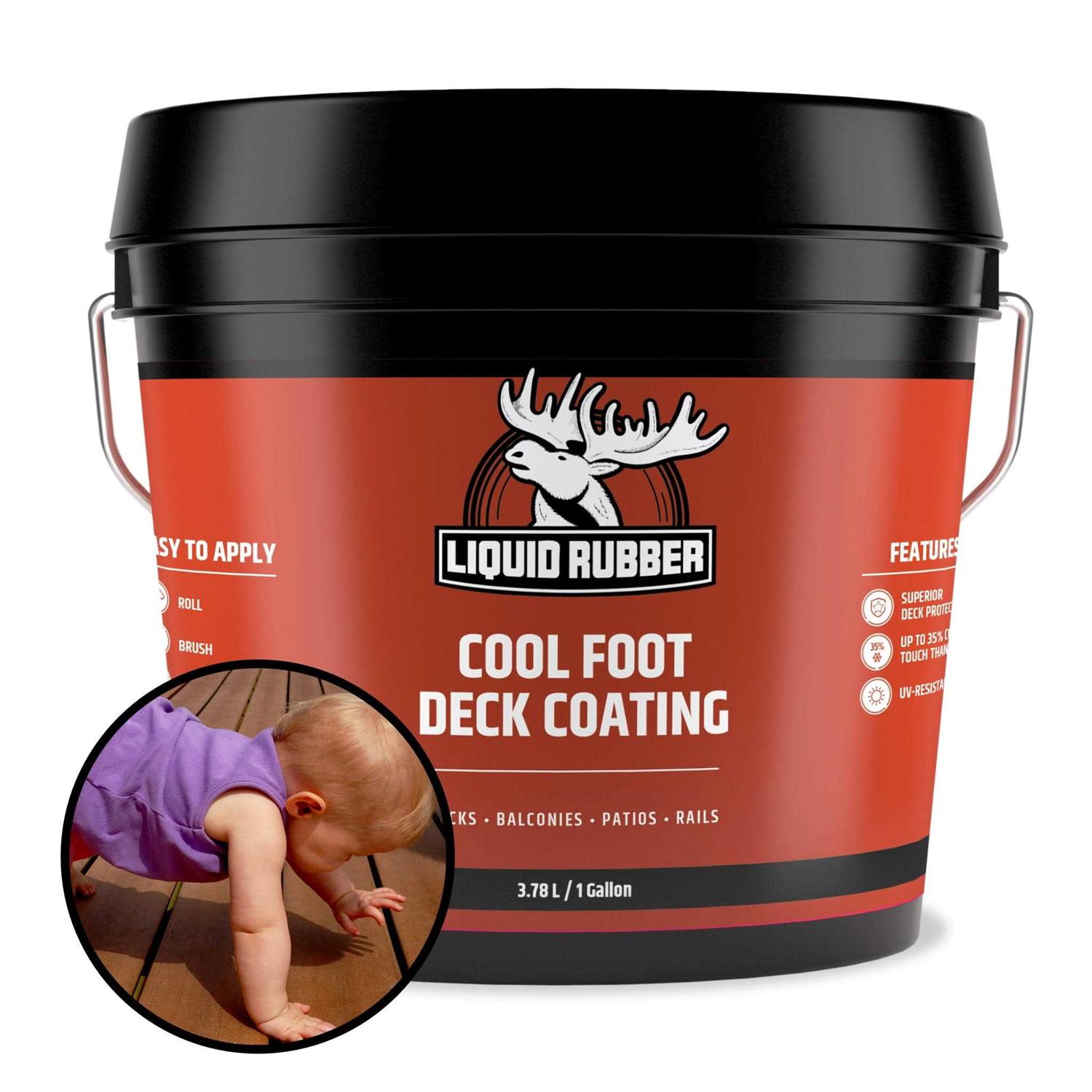 Liquid Rubber Cool Foot Deck Coating Easy to Apply Sealant - Zenithce