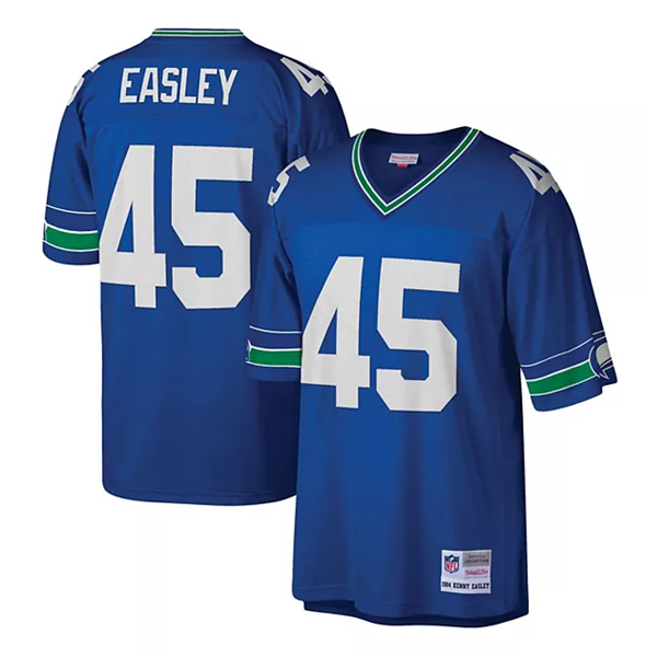 Seattle Seahawks #45 Kenny Easley Royal Mitchell Ness Stitched Jersey - Zenithce