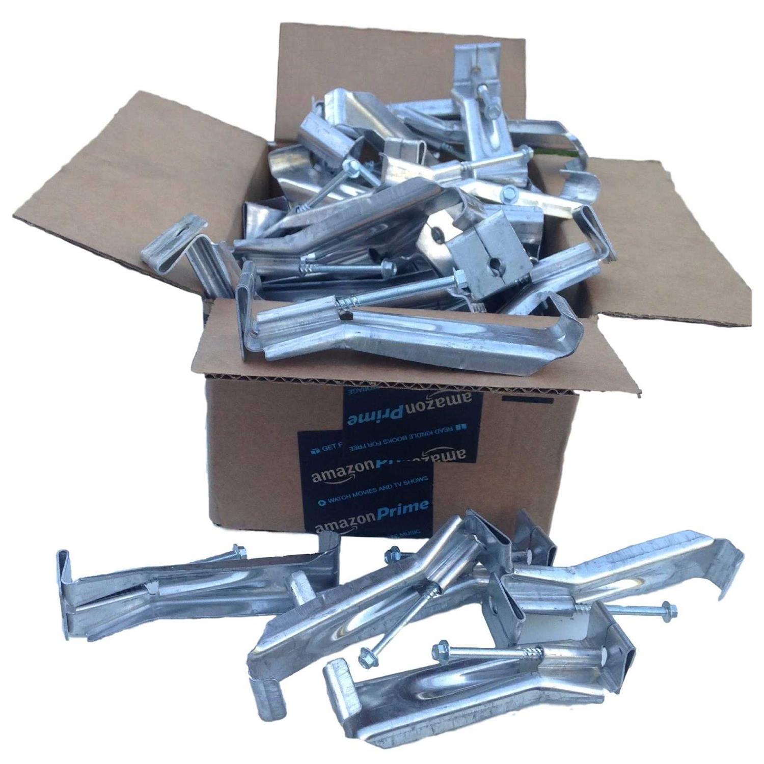 Generic 5 inch Quick Screw Hidden Gutter Hanger with Clip 25 Pack - Zenithce