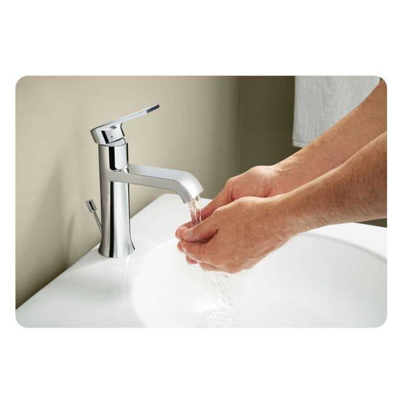 Moen Genta Chrome One-Handle Bathroom Faucet 6702 - Zenithce