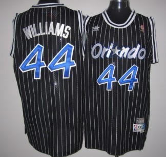 Orlando Magic #44 Jason Williams Black Swingman Throwback Jersey - Zenithce