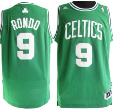 Boston Celtics #9 Rajon Rondo Revolution 30 Swingman Green Jersey - Zenithce