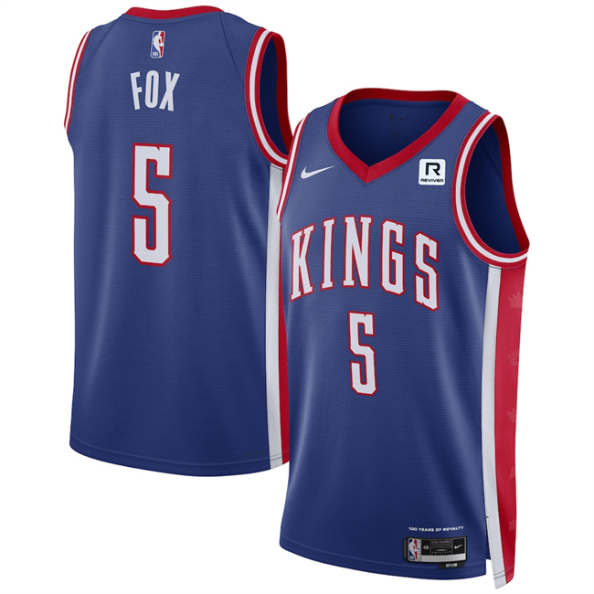 Sacramento Kings #5 De'Aaron Fox Purple 2024-25 City Edition Stitched Jersey - Zenithce