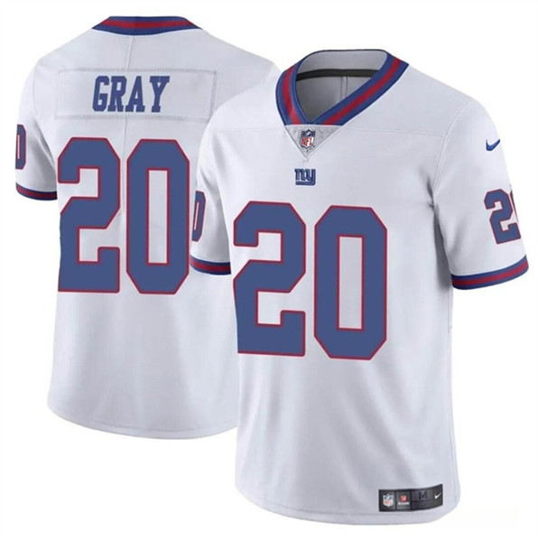 New York Giants #20 Eric Gray White Color Rush Limited Stitched Jersey - Zenithce