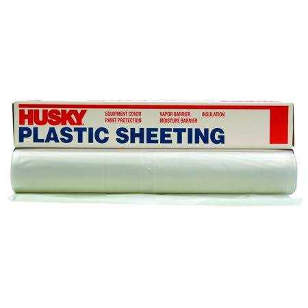 Husky 100 ft mil Plastic Sheeting - Zenithce
