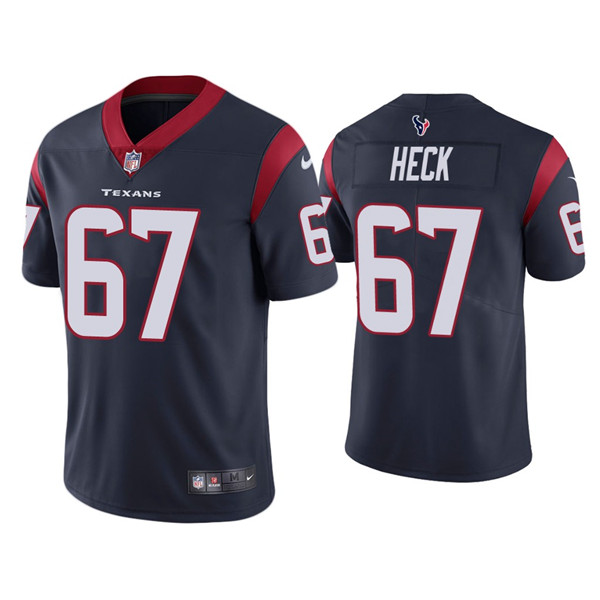 Houston Texans #67 Charlie Heck Navy Vapor Untouchable Limited Stitched Jersey - Zenithce