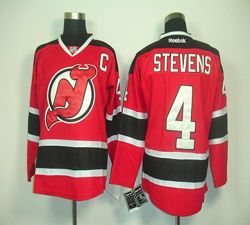 Devils #4 Scott Stevens Red Home Stitched Jersey - Zenithce