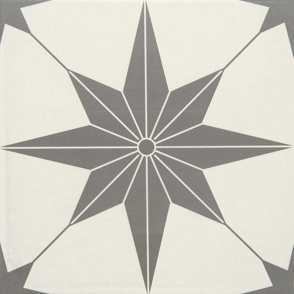 Daltile Matte Black 4-1/4 in. x 4-1/4 in. Ceramic Wall Tile - Zenithce