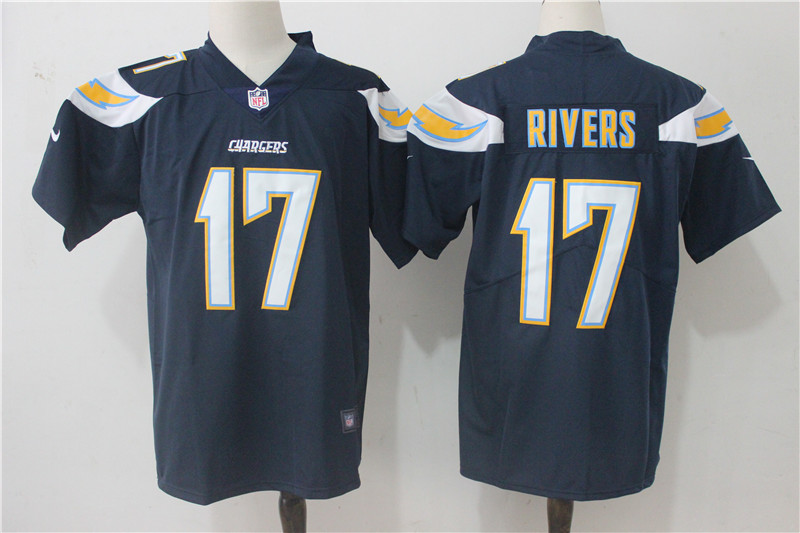 Los Angeles Chargers #17 Philip Rivers Navy Blue Team Color Stitched Vapor Untouchable Limited Nike Jersey - Zenithce