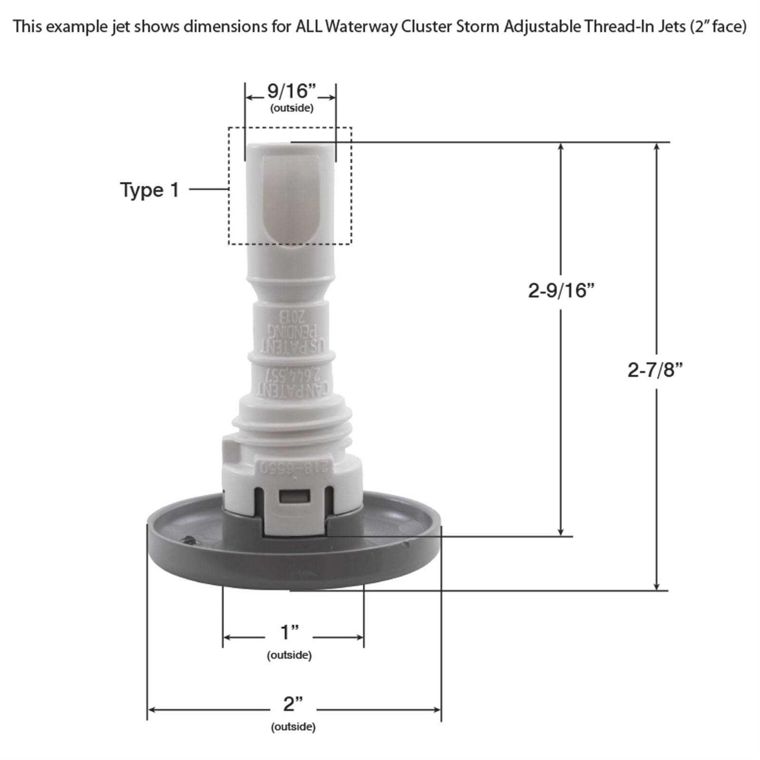 Waterway Plastics Jet Intl WW Cluster Storm 229-1547 - Zenithce