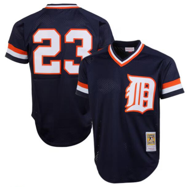 Detroit Tigers #23 Kirk Gibson Navy Throwback Stitched Jersey - Zenithce