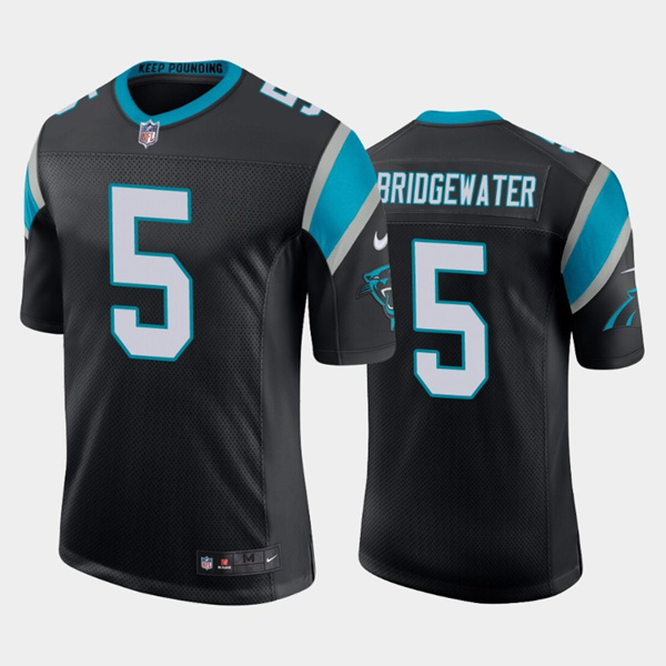 Carolina Panthers #5 Teddy Bridgewater Black Vapor Untouchable Limited Jersey - Zenithce