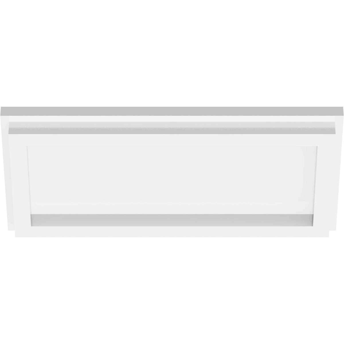 Ekena Millwork Rectangle Architectural Grade PVC Contemporary Ceiling Medallion - Zenithce