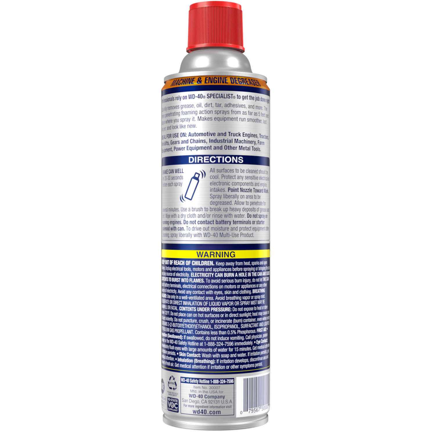 WD-40 Specialist Machine & Engine Degreaser Foaming Spray 300070 - Zenithce