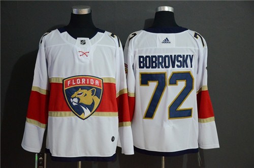 Florida Panthers #72 Sergei Bobrovsky White Stitched Jersey - Zenithce