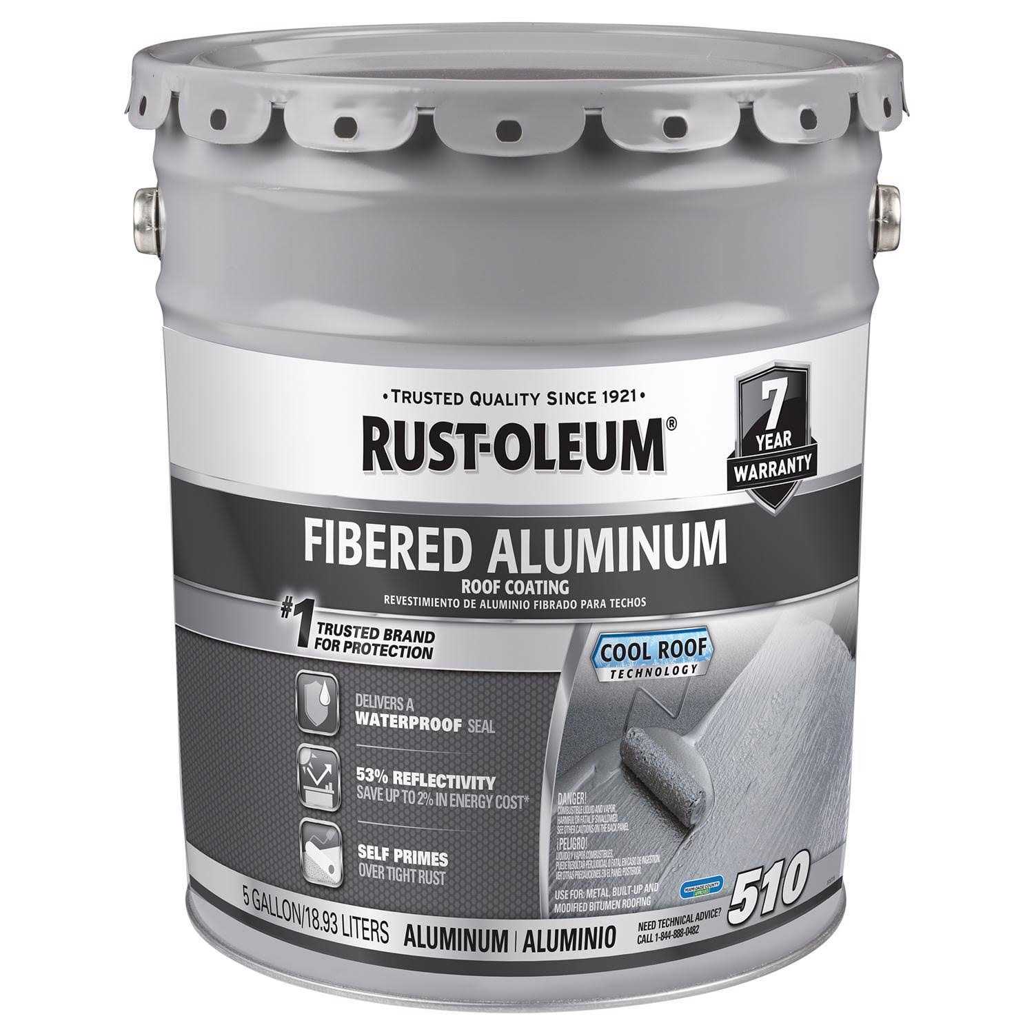 Rust-Oleum 301996 Aluminum Roof Coating,4.75 gal - Zenithce