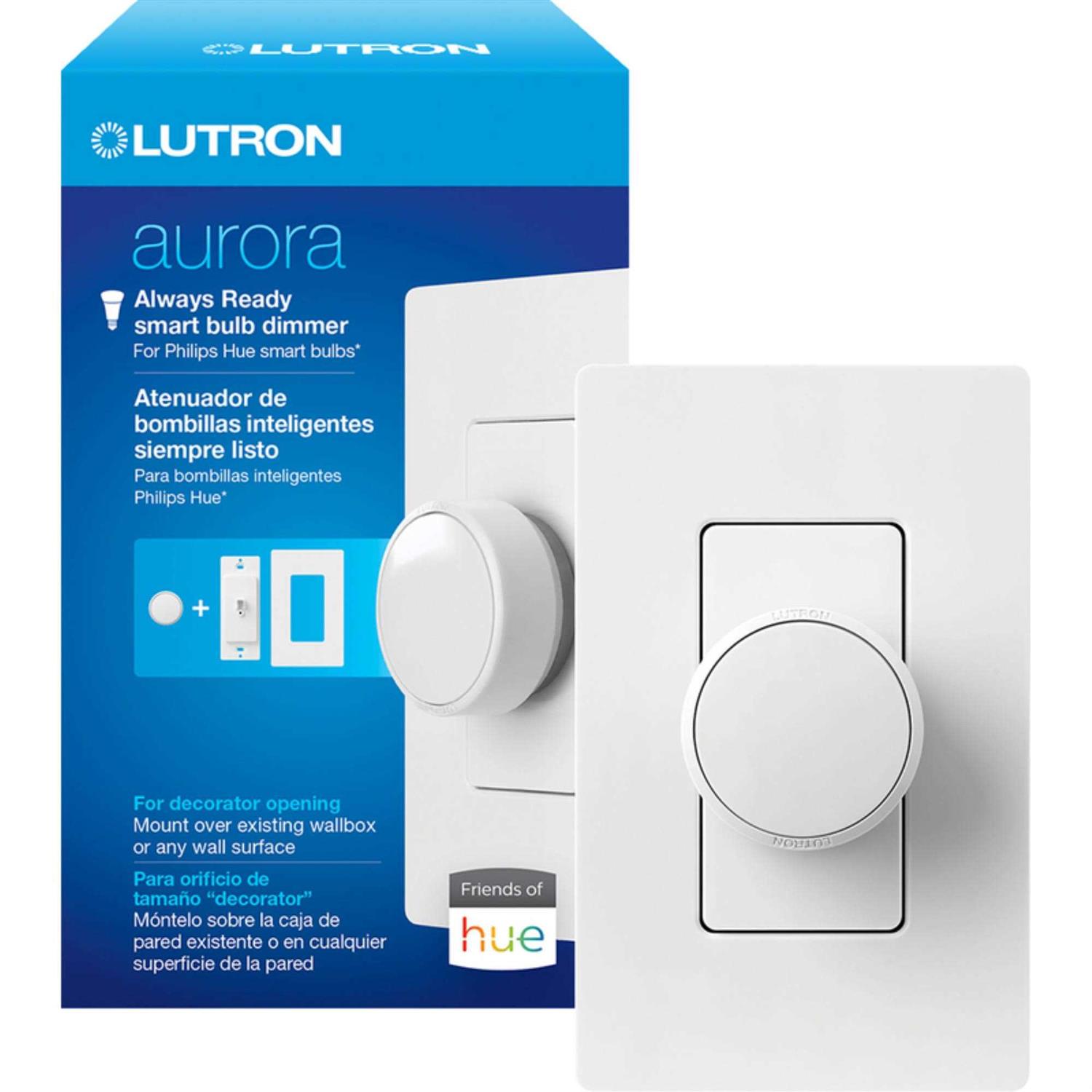 Lutron Dimmer Switch Lumea White 150 W Slide LECL-150H-WH - Zenithce