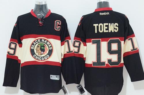Blackhawks #19 Jonathan Toews Black New Third Stitched Jersey - Zenithce