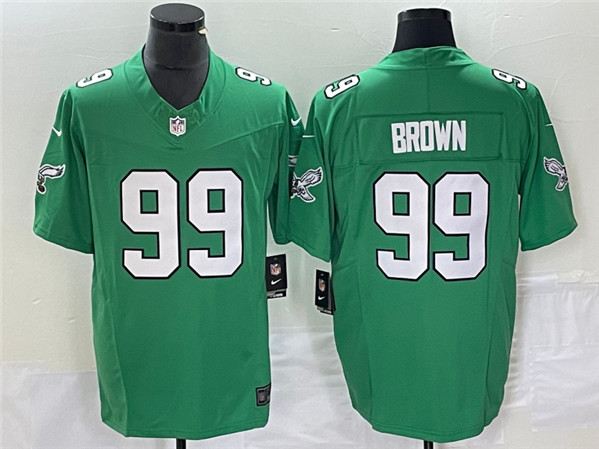 Philadelphia Eagles #99 Jerome Brown Green 2023 F.U.S.E. Vapor Untouchable Stitched Jersey - Zenithce