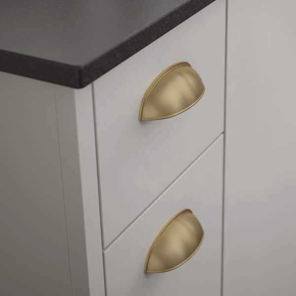 Liberty Dual Mount 2-1/2 or 3 Bronze Cabinet Drawer Cup Pull - Zenithce
