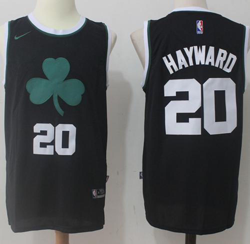 Boston Celtics #20 Gordon Hayward Black 2017-2018 Swingman Stitched Jersey - Zenithce
