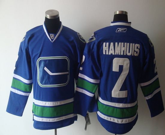 Canucks #2 Hamhuis Blue Third Stitched Jersey - Zenithce